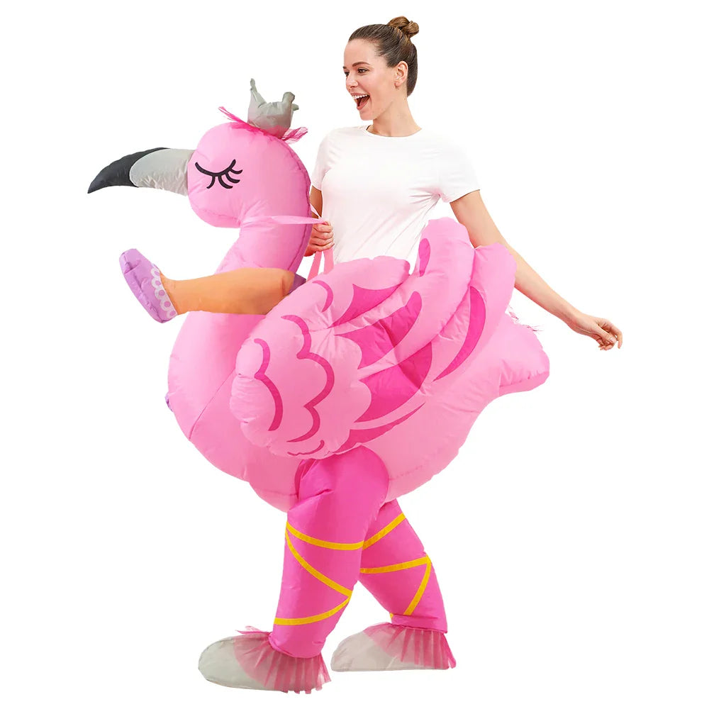 Adult Chicken Inflatable Rooster Costume Animal Flamingo Costume