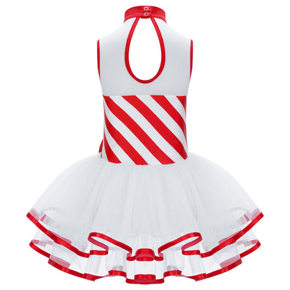 Girls Ballerina Fairy Prom Leotard Dress (Age 4-14 YRS)