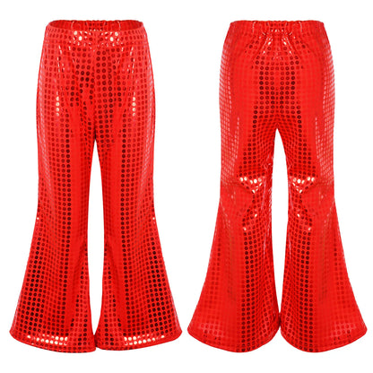 Kids Sequin Flared Trousers (Age 24M-16YRS)