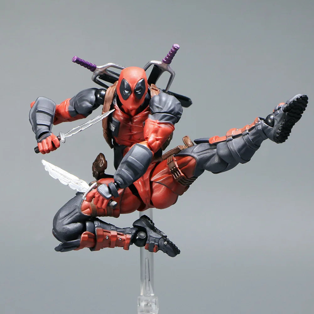 Deadpool 2.0 Grey Action Figure Movable Joints Toy