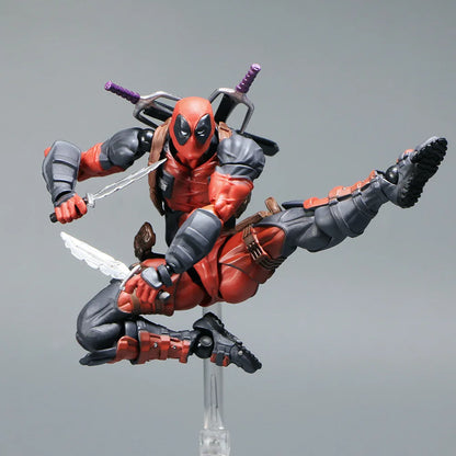 Deadpool 2.0 Grey Action Figure Movable Joints Toy