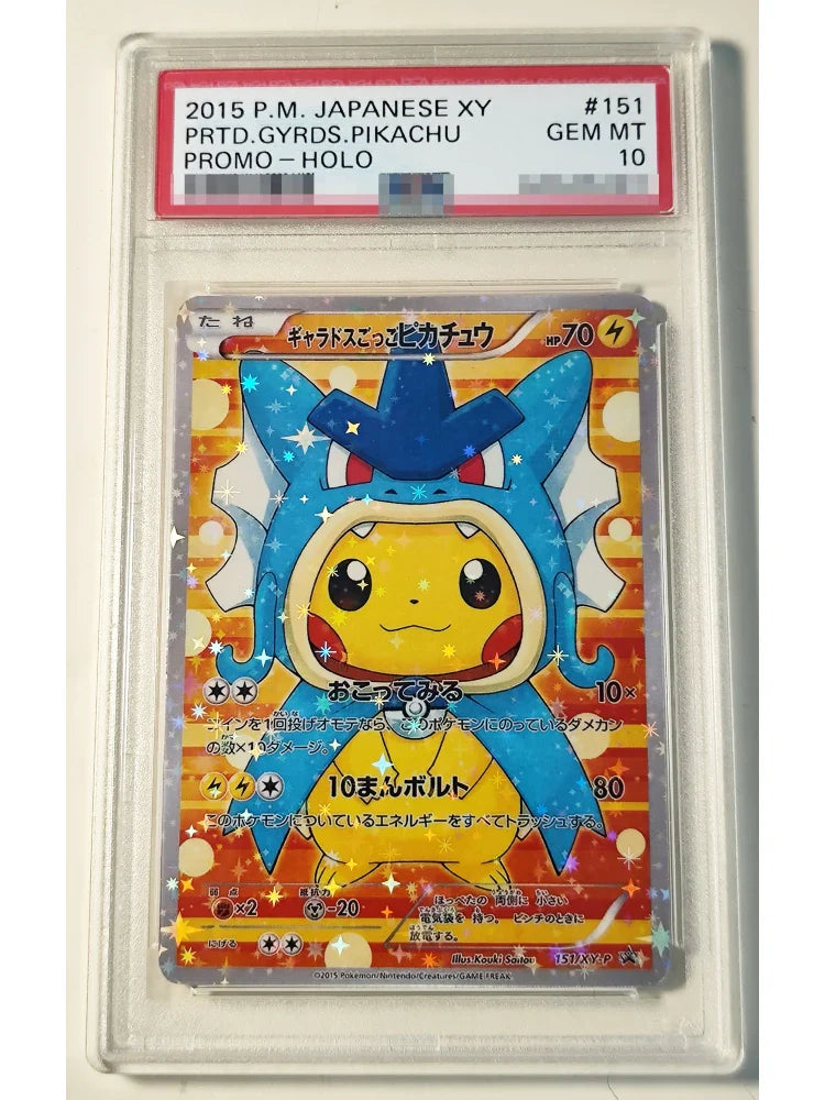 DIY Pokemon PTCG Cosplay P10 Rating Card Pinka 9PCS/Set Anime Peripheral Game Collection Card Holiday Gift