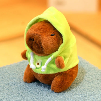 Plush Cute Capybara Stuffed Toy Hoodie with Wings - 12cm