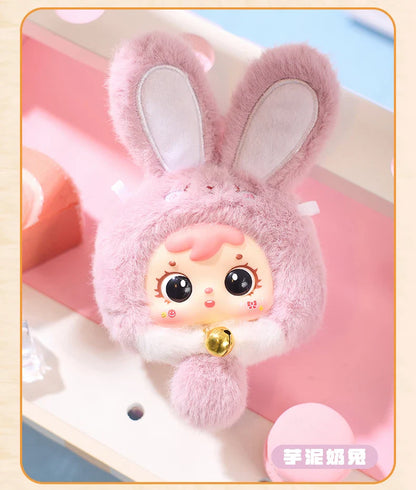 Samuel Mini Fortune Bunny & Baby Animals Blind Box - Cute Vinyl Plush Doll Bag Charm Set, Adorable Girl's Gift Collection