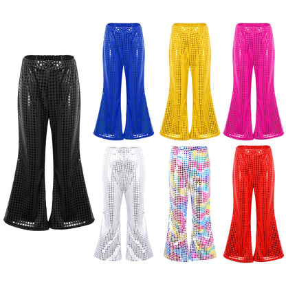Kids Sequin Flared Trousers (Age 24M-16YRS)