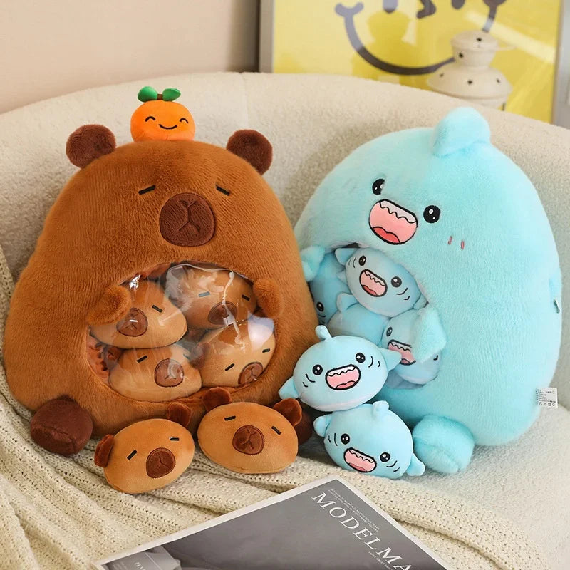 Plush Panda Koala Capybara Pudding Bag Stuffed Toy 35-50cm
