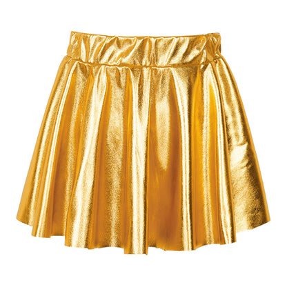 Girls Metallic Pleated Skirt (Age 2-16 YRS)