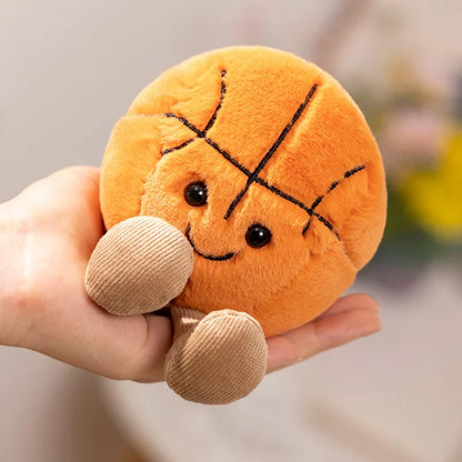Plush Basketball Football Tennis Baseball Stuffed Toy 10-14cm
