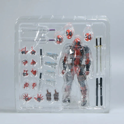 Deadpool 2.0 Grey Action Figure Movable Joints Toy