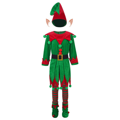 Kids Christmas Elf Costume (Age 3-18YRS)