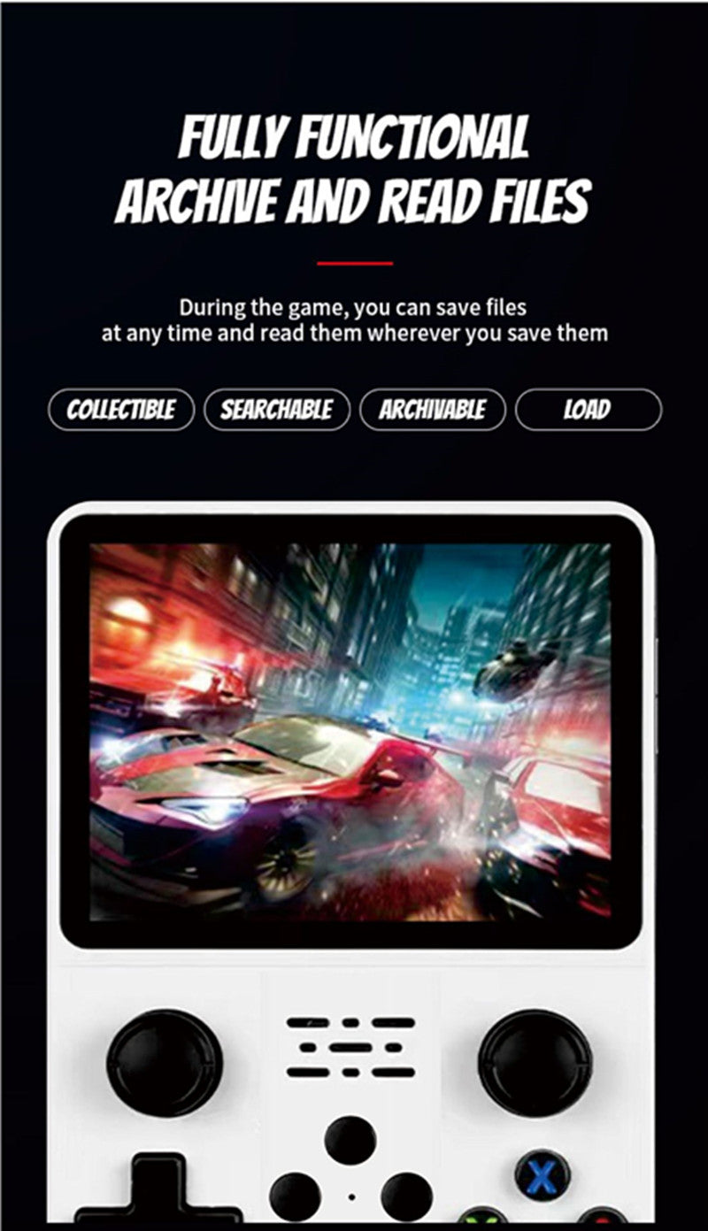 Retro R36S Handheld Video Game Console – 3.5” IPS Screen | 128GB Pocket Player with 10,000+ Preloaded Games | Linux System