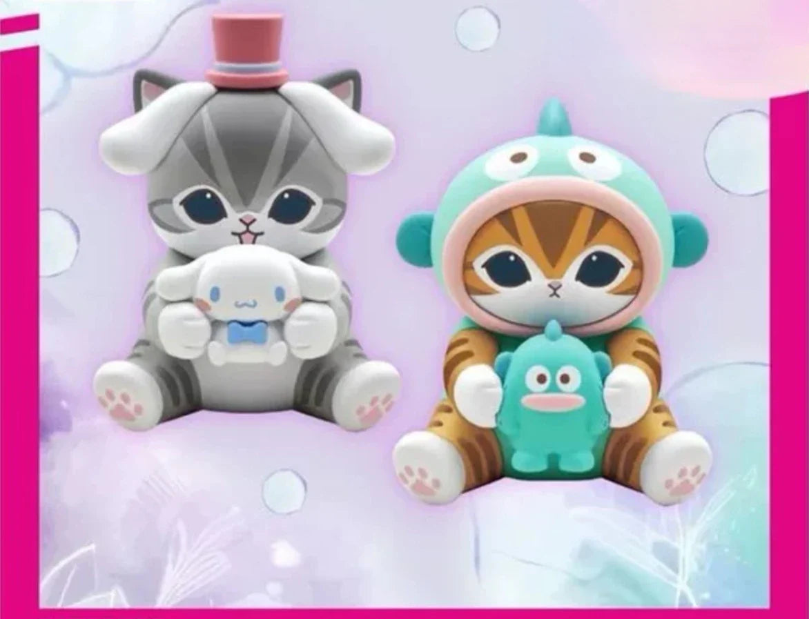 Mofusand x Sanrio Characters Vinyl Dolls – Finished Model Figures | Hello Kitty, Kuromi, My Melody & More