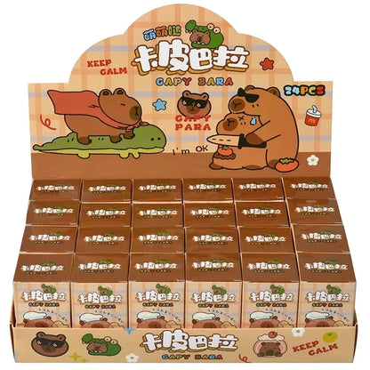 24-Piece Capybara, Stitch & Sanrio Set | Mini Keychain Collectibles | Blind Box