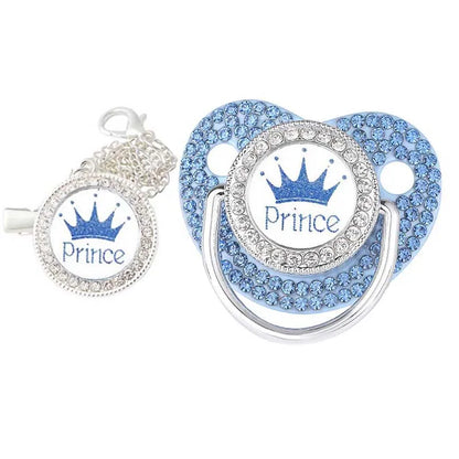 Luxury ‘Princess’ Rhinestone Crown Pacifier Dummy Clip