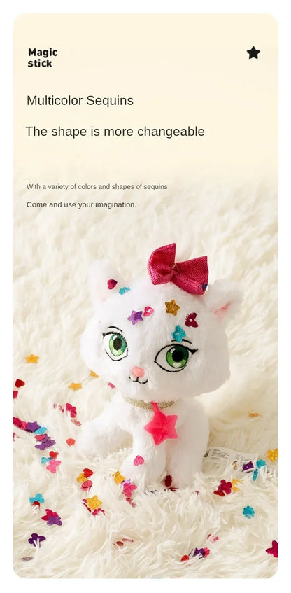 Shimmer Stars Plush Cat Stuffed Toy