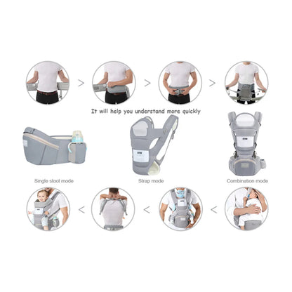 Ergonomic Baby Carrier Backpack Hipseat Carrier