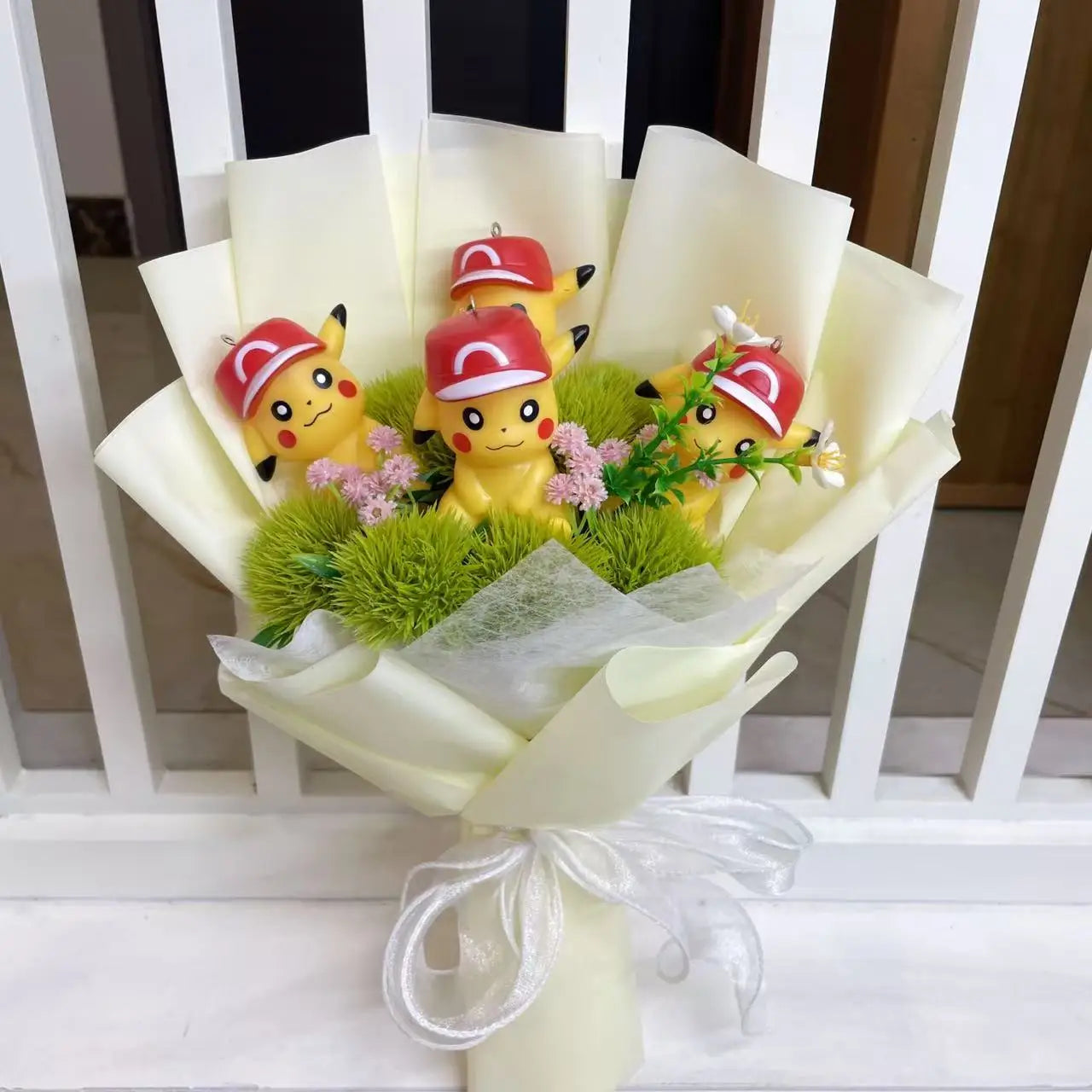 Figurines Spider-Man Pikachu Flower Gift Bouquet
