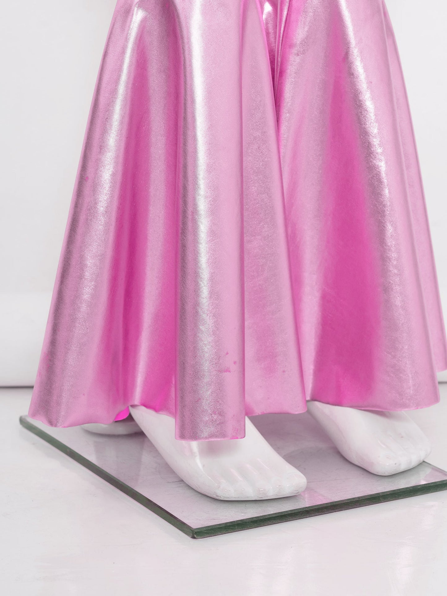 Girls Dance Metallic One Shoulder Bell-Bottom Jumpsuit (Age 6-16YRS)