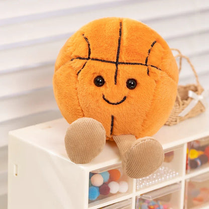 Plush Basketball Football Tennis Baseball Stuffed Toy 10-14cm