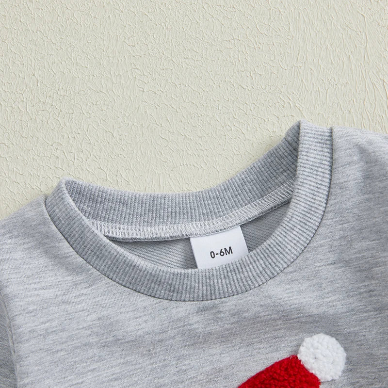 Baby Boys Santa Sweatshirt & Sweatpants Christmas Outfit (Age Newborn-24M)