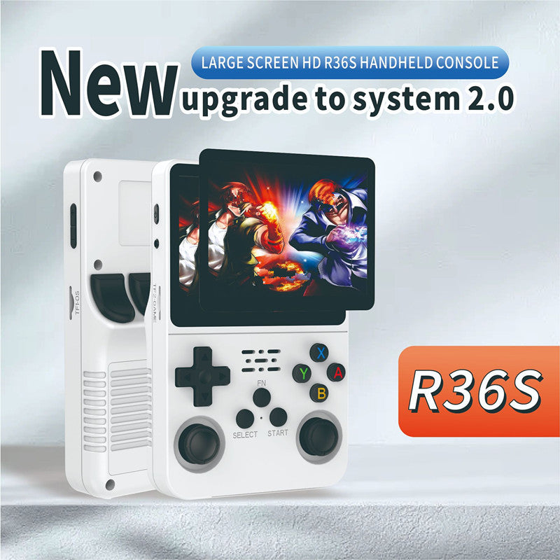 Retro R36S Handheld Video Game Console – 3.5” IPS Screen | 128GB Pocket Player with 10,000+ Preloaded Games | Linux System