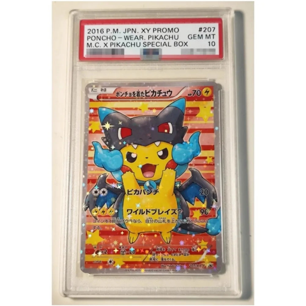 DIY Pokemon PTCG Cosplay P10 Rating Card Pinka 9PCS/Set Anime Peripheral Game Collection Card Holiday Gift