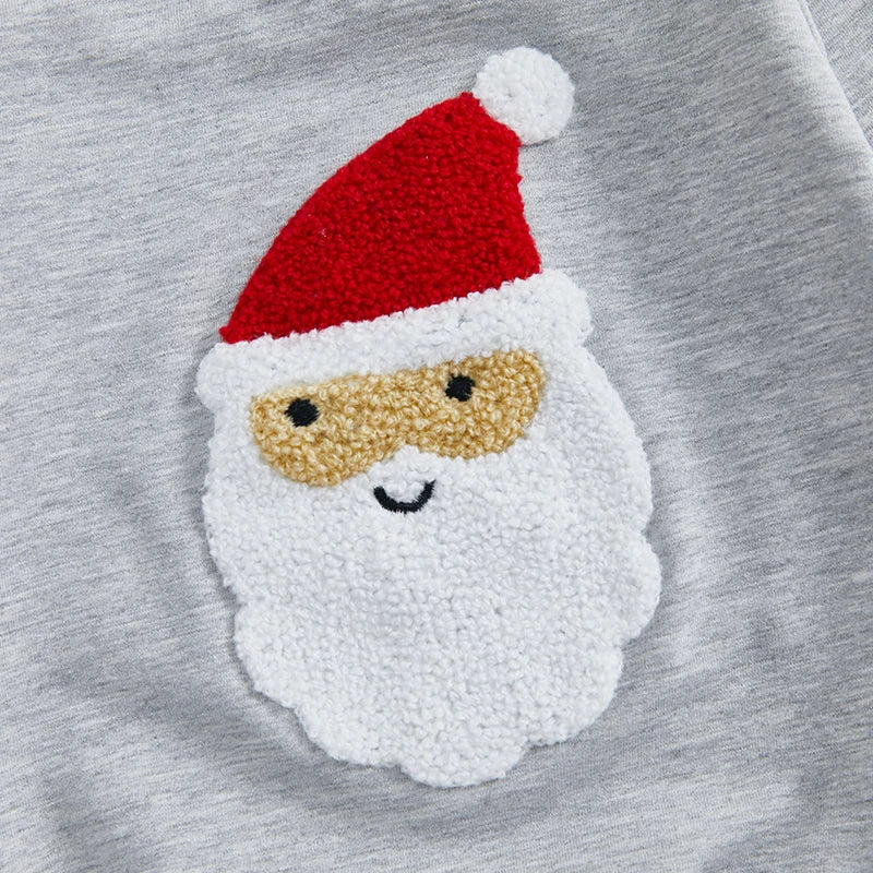 Baby Boys Santa Sweatshirt & Sweatpants Christmas Outfit (Age Newborn-24M)