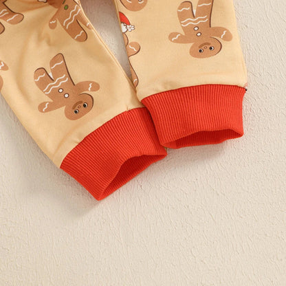 Baby Gingerbread Print Christmas Pyjamas (Age 3M-3YRS)