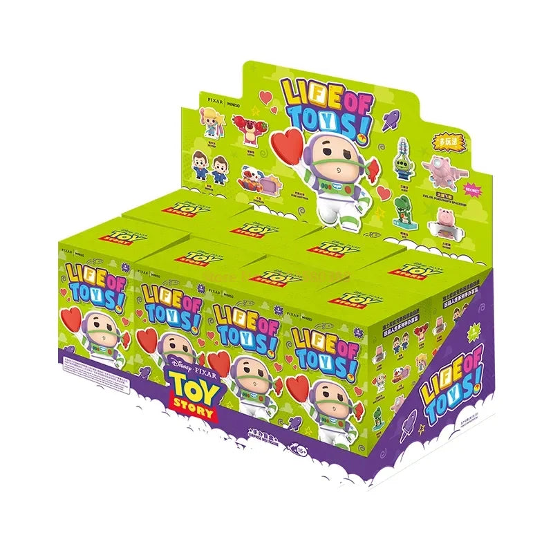 Original Miniso Disney Pixar Toy Story Lifeof Toys Series Mini Edition Doll Lovely Figure Blind Box Pendant Model Kids Toy Gift