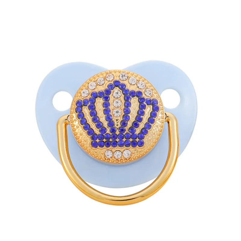 Baby Rhinestone Bling Pacifier Dummy Clip