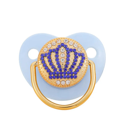 Baby Rhinestone Bling Pacifier Dummy Clip