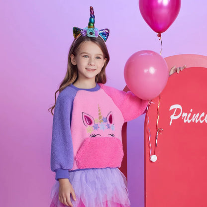 Girls Fleece Jumper (Age 3-12YRS)