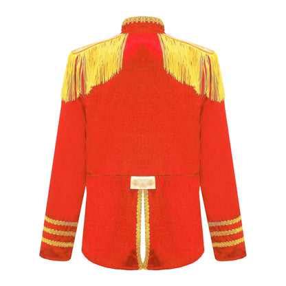 Girls 60s Retro Band Musician Costume Tassel Jacket (Age 6-16 YRS)
