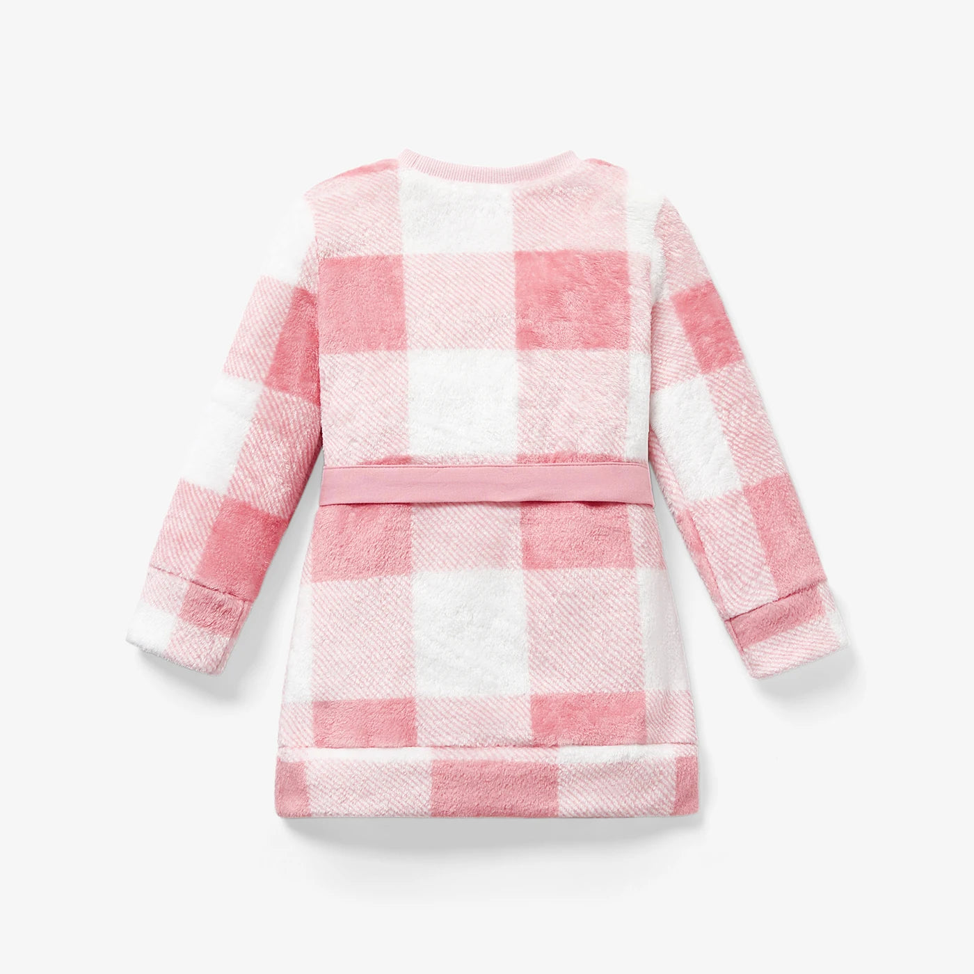 Girls Waist Bag Houndstooth Long Sleeve Dress Set (Age 24M-6YRS)