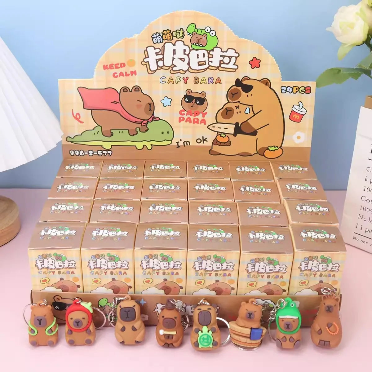 Capybara Blind Box Keychains