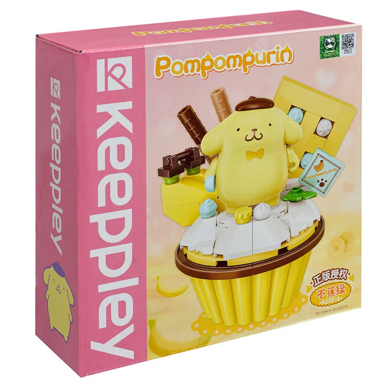 Sanrio Cake Cup DIY Building Block Figures – Hello Kitty, Kuromi, My Melody & More Multicolor With Box K20816