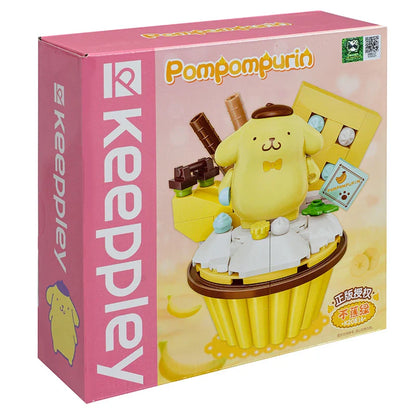 Sanrio Cake Cup DIY Building Block Figures – Hello Kitty, Kuromi, My Melody & More Multicolor With Box K20816