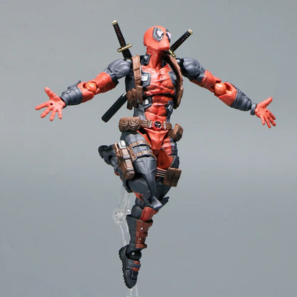 Deadpool 2.0 Grey Action Figure Movable Joints Toy