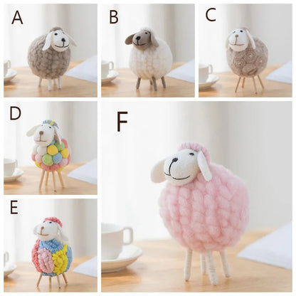 Plush Mini Felt Sheep Stuffed Toy 11-16cm
