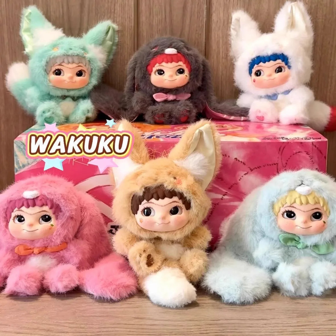 Mischievous Diary 20 WAKUKU Plush Blind Box Doll Complete Set of 6