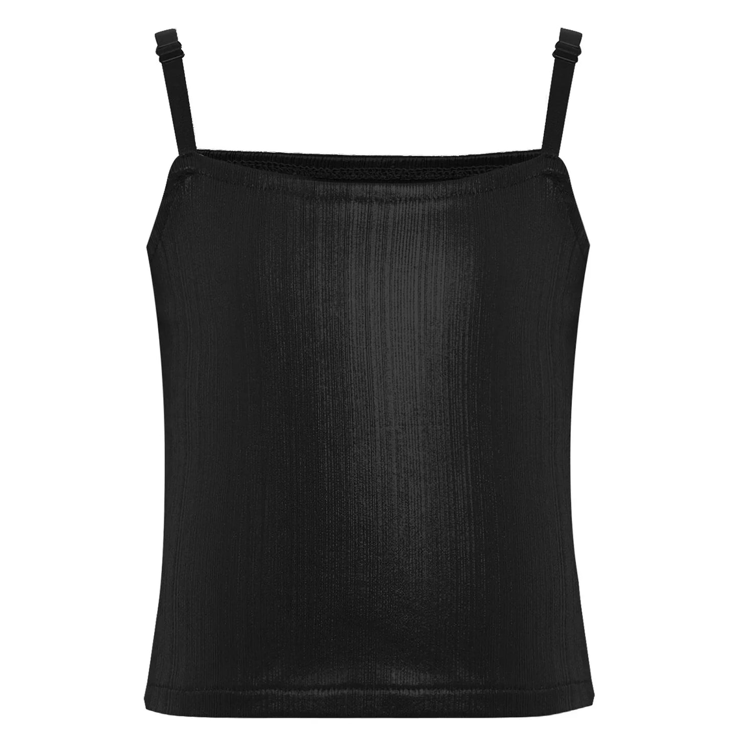 Girls Metallic Shiny Vest Crop Top (Age 24M-16 YRS)