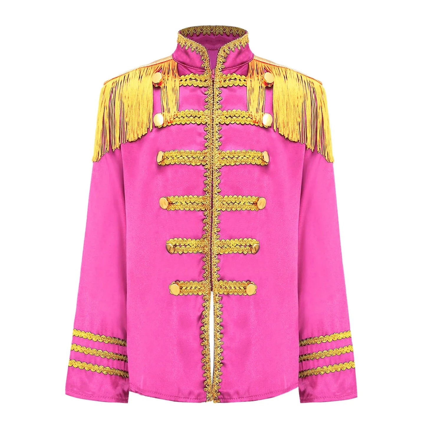 Girls 60s Retro Band Musician Costume Tassel Jacket (Age 6-16 YRS)