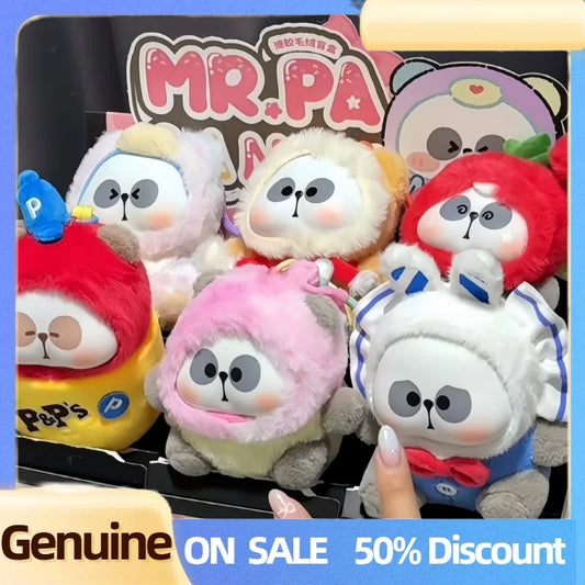 Genuine Mr.Pa Candy Series Blind Box Little Panda Candy Vinyl Face Doll Bag Pendant Mystery Box Kawaii Collect Toy Girl'S Gift