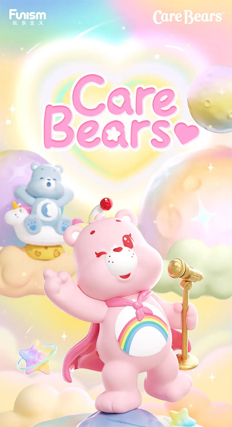 MINISO Care Bears Healing Planet Series Blind Box Mystery Box Caixa Sorpresa Girls Anime Figures Cute Model Birthday Gift