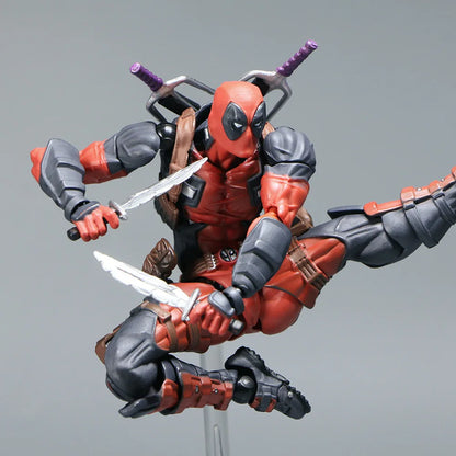 Deadpool 2.0 Grey Action Figure Movable Joints Toy