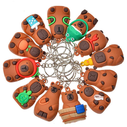 24-Piece Capybara, Stitch & Sanrio Set | Mini Keychain Collectibles | Blind Box