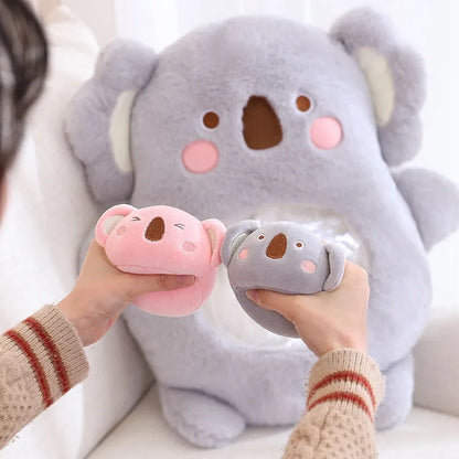 Plush Panda Koala Capybara Pudding Bag Stuffed Toy 35-50cm