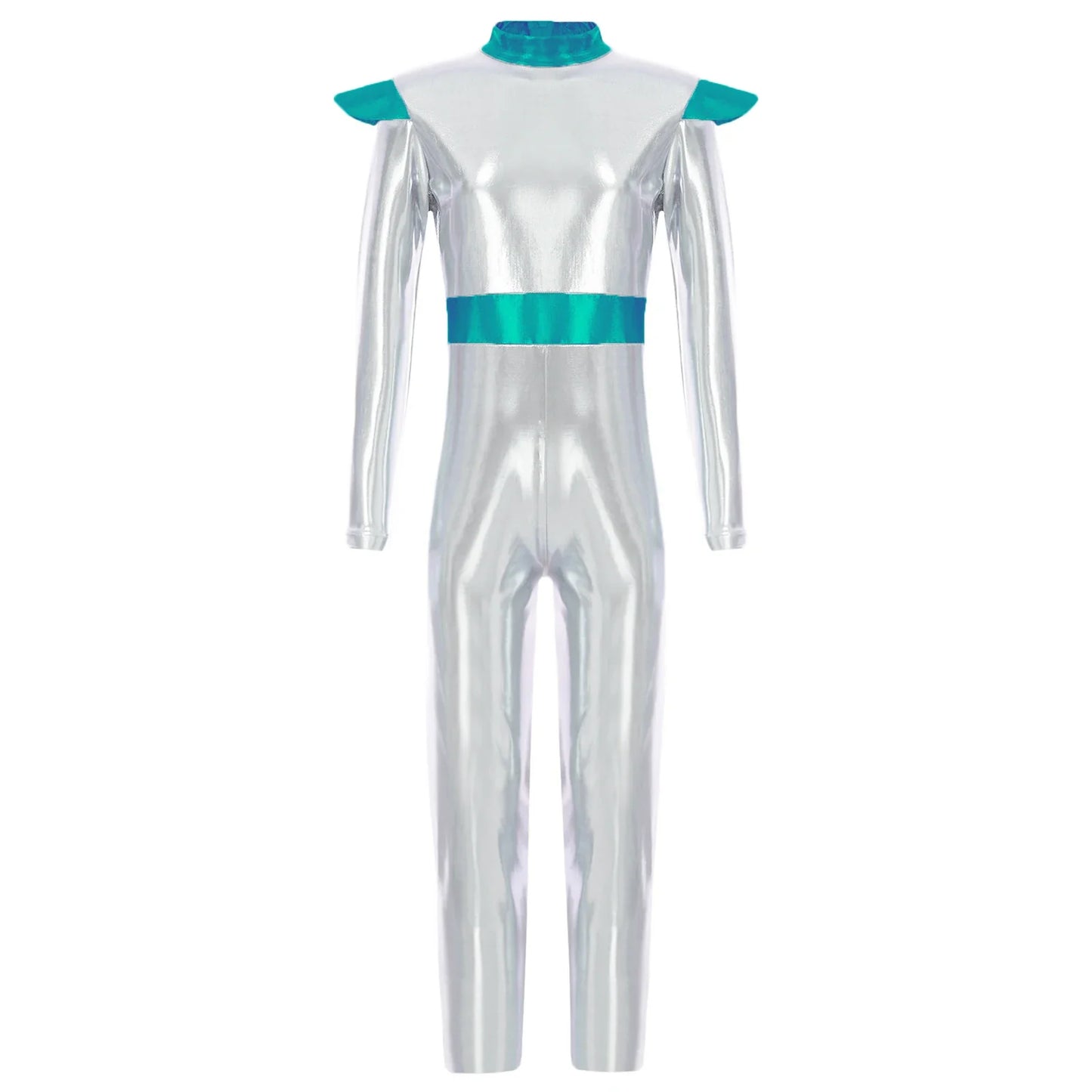 Girls Alien Robot Costume Jumpsuit (Age 6-16 YRS)