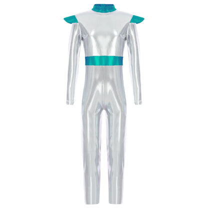 Girls Alien Robot Costume Jumpsuit (Age 6-16 YRS)
