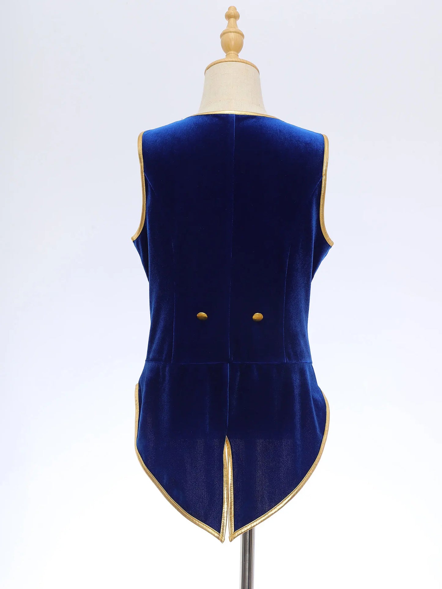 Boys Medieval Renaissance Tailcoat Vest Costume (Age 6-16YRS)